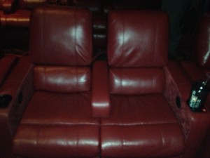 Now this is a movie seat.