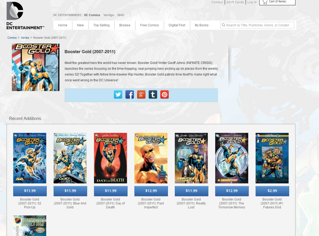 Booster Gold DC Site